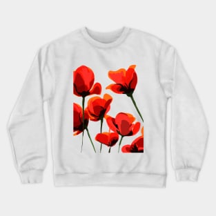 Poppy flowers illustration Crewneck Sweatshirt